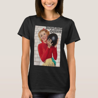 Vintage Retro Womens Bowling Queen  723 T-Shirt