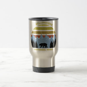 Vintage Retro Yellowstone Nationalpark Bär Reisebecher