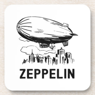 Vintage Retro Zeppelin - Luftschiffskizze Getränkeuntersetzer