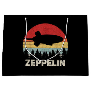 Vintage Retro Zeppelin-Shirt Dirigible Luftschiff Große Geschenktüte