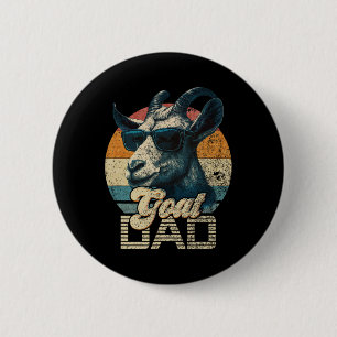 Vintage Retro Ziege Papa Bestes Ziegen-Daddy Lusti Button