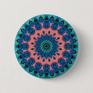 Vintage Retro-Ziermandala Button