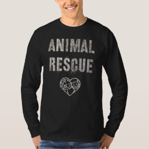 Vintage Rettung wild lebender Katzen Adoption Hund T-Shirt