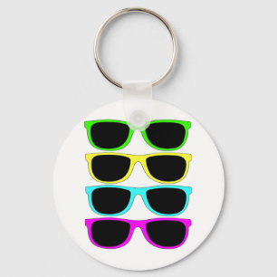 Vintage Rgb Fluo Sonnenbrille Schlüsselanhänger