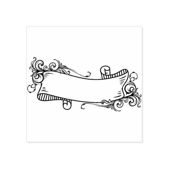 Vintage Ribbon-Scrapbooking Gummistempel (Prägung)