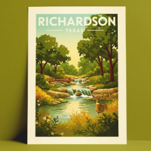 Vintage Richardson Texas Postkarte