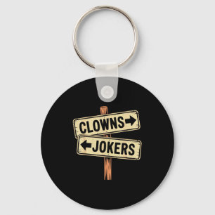 Vintage Richtung Clowns nach links Joker nach Schlüsselanhänger