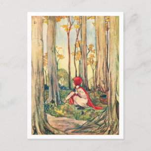 Vintage Rie Cramer Rotkäppchen Postkarte