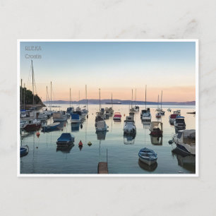 Vintage Rijeka Kroatien Kostrena Opatija Postkarte