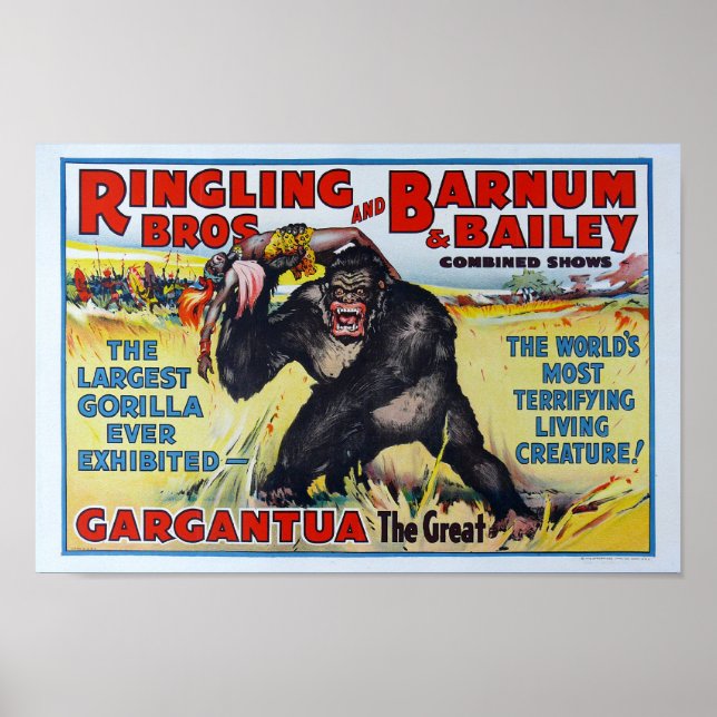 Vintage Ringling Bros. Poster (Vorne)