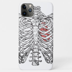 Vintage Rippenkäfig- und Herz-Anatomie-Halloween Case-Mate iPhone Hülle