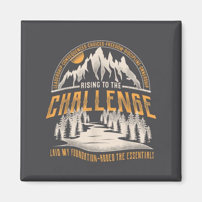 Vintage Rising To The Challenge Clical Conversatio Magnet (Vorne)