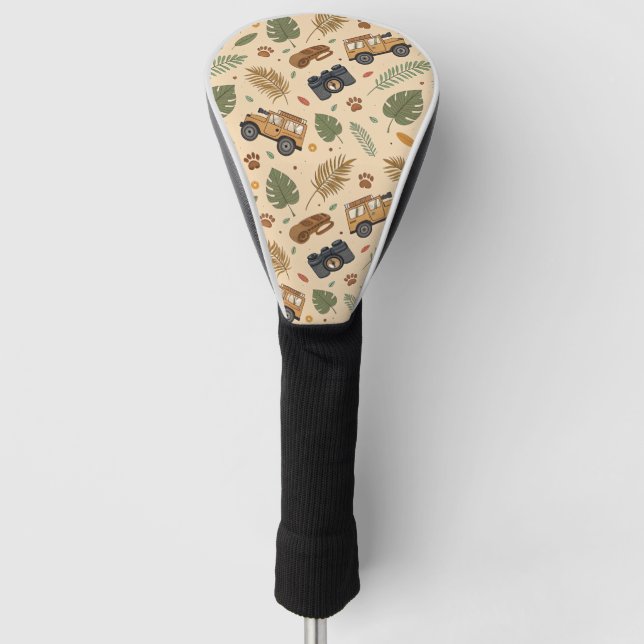 Vintage Road Trip Pattern (3) Golf Headcover (Vorderseite)