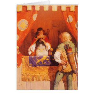 Vintage Robin Hood trifft Maid Marian von NC Wyeth
