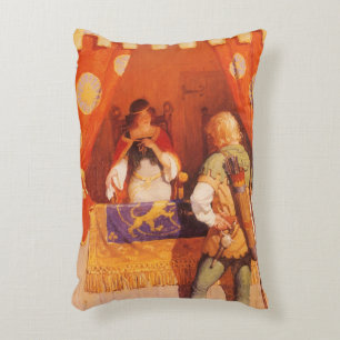 Vintage Robin Hood trifft Maid Marian von NC Wyeth Dekokissen