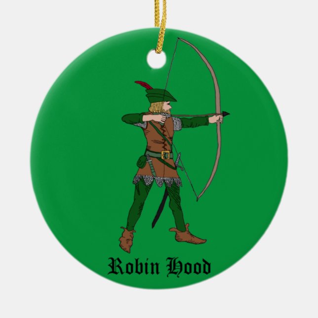 Vintage Robin Hood Weihnachtsschmuck (Vorne)