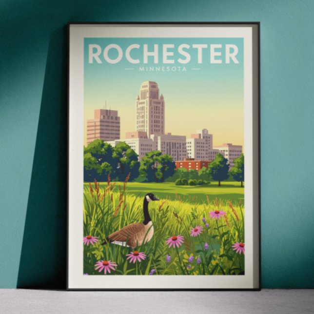 Vintage Rochester Minnesota Poster (Von Creator hochgeladen)