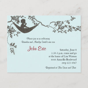 Vintage Rock-a-bye Baby shower Invitation