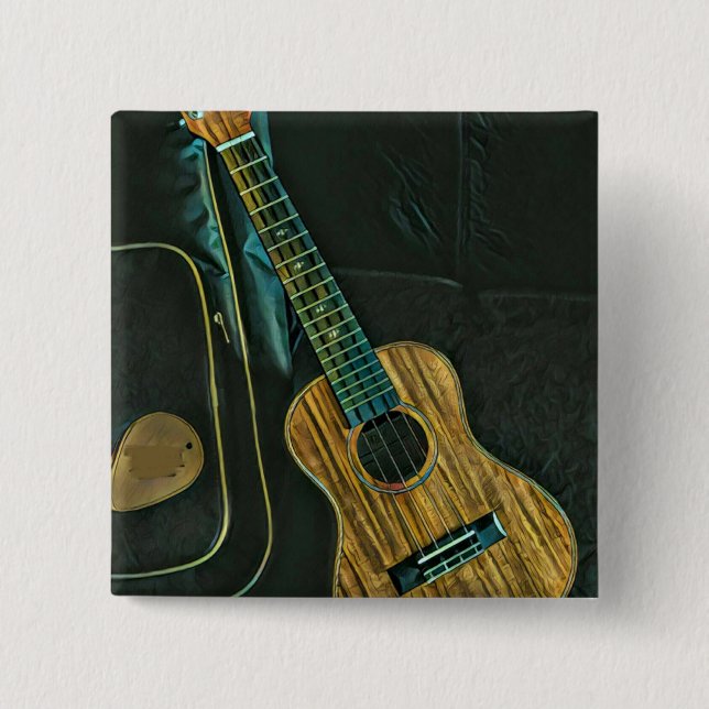 Vintage Rock-Gitarre Button (Vorderseite)