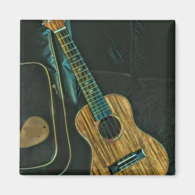 Vintage Rock-Gitarre Magnet (Vorne)