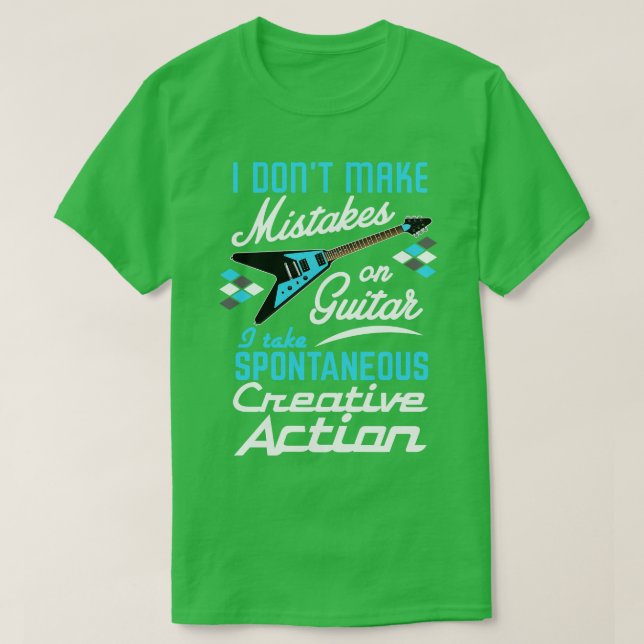 Vintage RocknRoll Gitarrenaktion 1 T-Shirt (Design vorne)