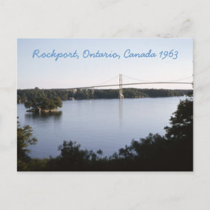 Vintage Rockport Ontario Kanada Postkarte