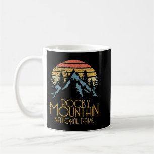 Vintage Rocky Mountains Nationalpark Colorado Reto Kaffeetasse