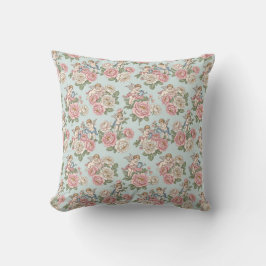 Vintage Rococo Revival Rose Garden Romantic  Kissen