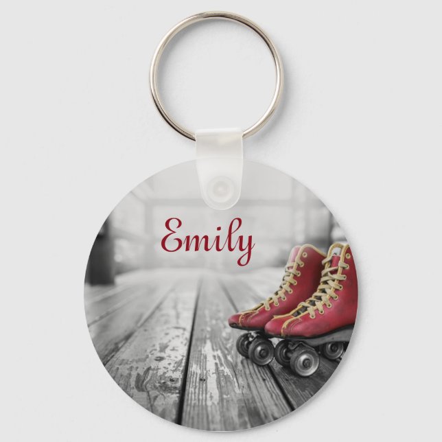 Vintage Roller-Skate Schlüsselanhänger (Vorderseite)