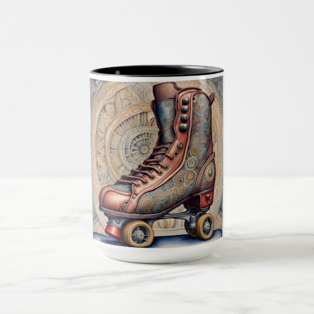 Vintage Roller-Skate Tasse (Zentrum)