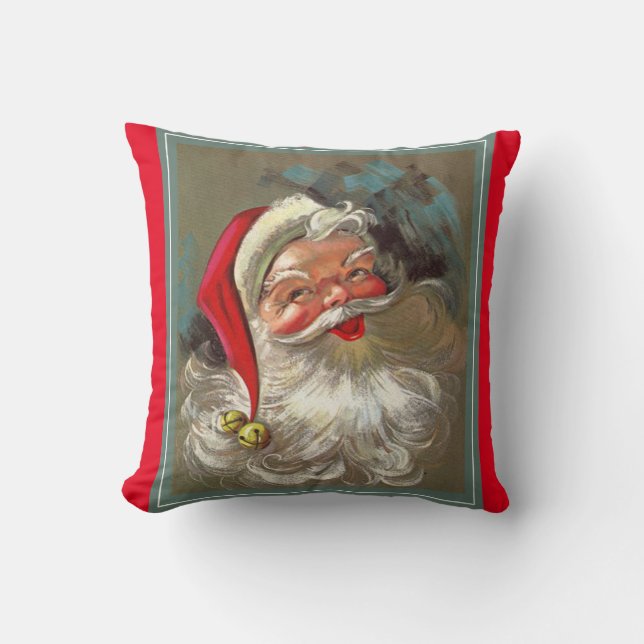 Vintage Roly Polystechpalme lustiger Kissen (Vorderseite)