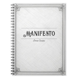 Vintage-Roman-Manifesto Benutzerdefinierte Buchclu Notizblock