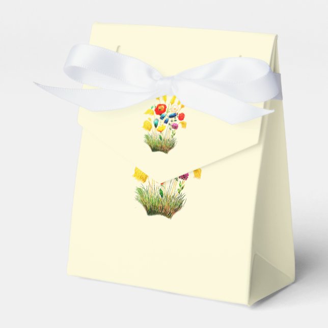 Vintage Romantic Meadow – Soft Watercolor Floral  Geschenkschachtel (Vorderseite)
