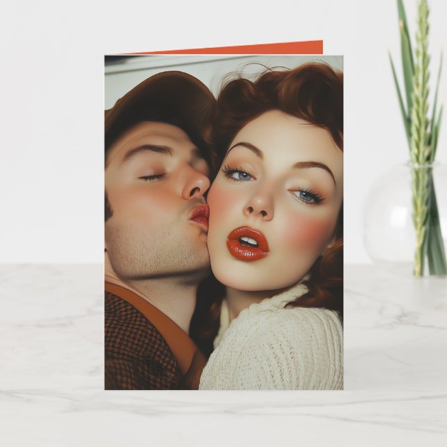 Vintage Romantik Einladung (Vorderseite)
