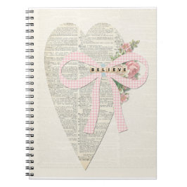 Vintage Romantik Notebook-Shabby Chic-Collage Notizblock