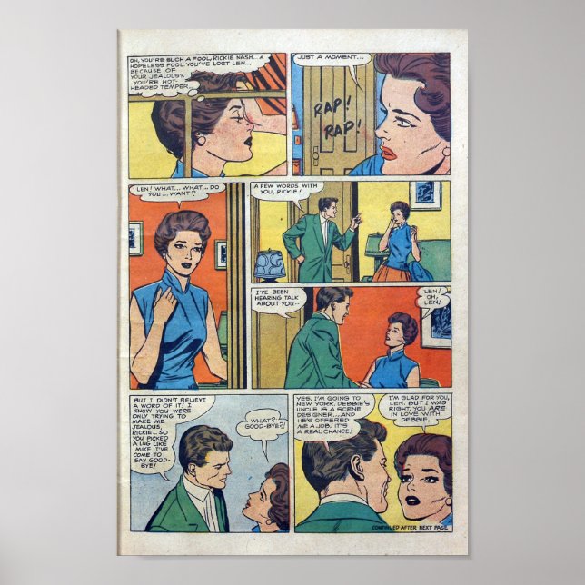 Vintage Romantik Poster (Vorne)