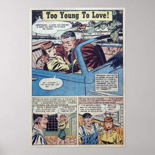 Vintage Romantik Poster (Vorne)