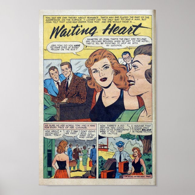 Vintage Romantik Poster (Vorne)