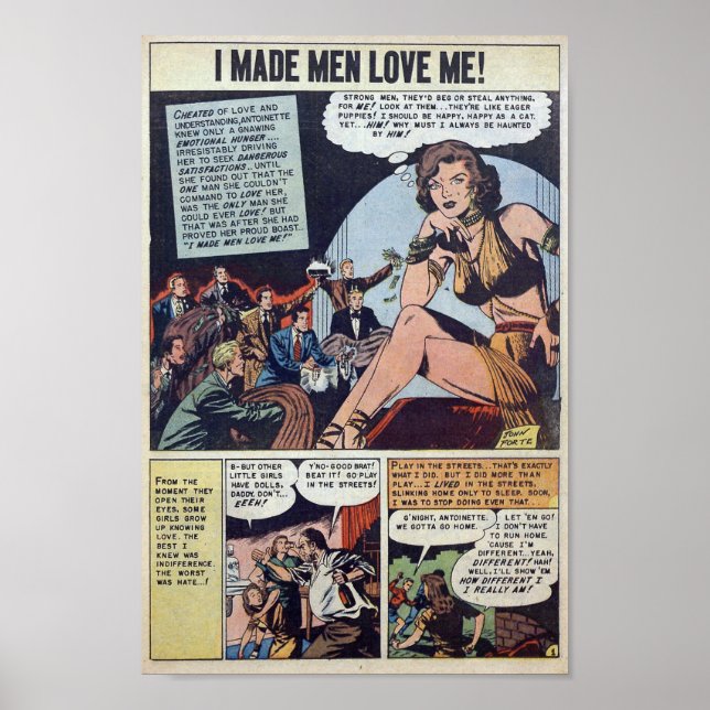 Vintage Romantik Poster (Vorne)