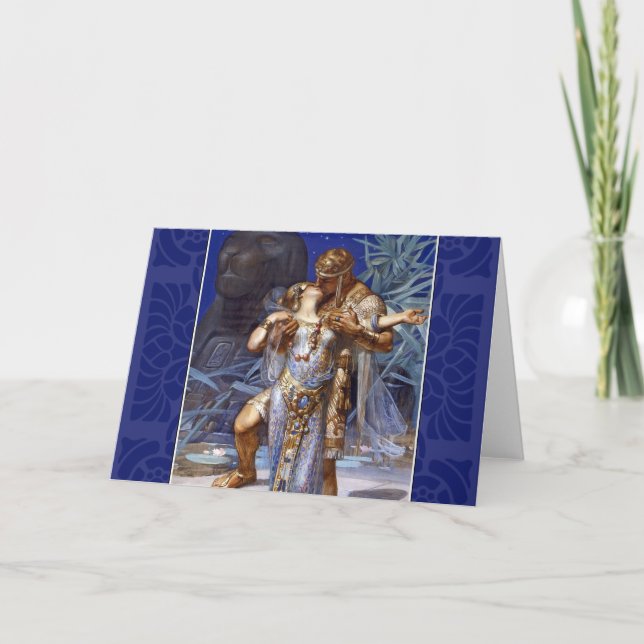 Vintage romantische Paare Anthony und Karte (Vorderseite)