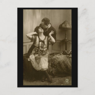 Vintage romantische Postkarte