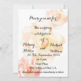 Vintage romantische Rose Hochzeit Einladung