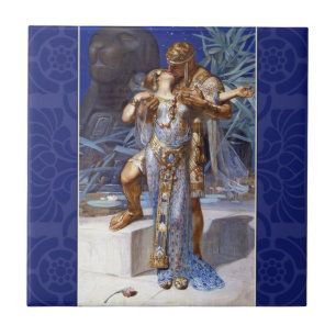 vintage romantisches Paar Antonius Kleopatra klass Fliese