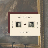 Vintage Romantisches Redaktionsfoto Save the Date