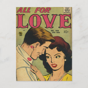 Vintage-Romanze Postkarte