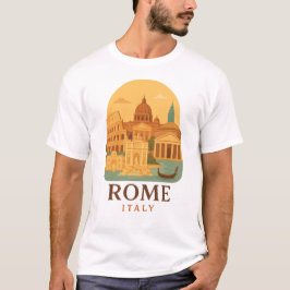 Vintage Rome Italy Travel T-Shirt – Colosseum 