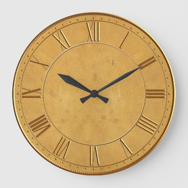 Vintage römische Zahl Große Wanduhr (Vorderseite)