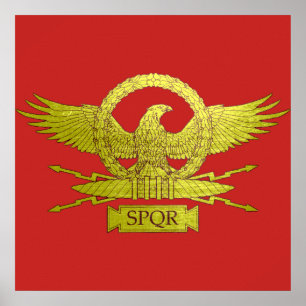 Vintage römisches Legioninsigne Poster