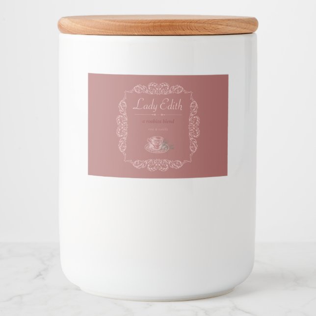 Vintage roobios thé rouge étiquette (Devant)
