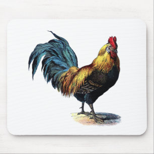 Vintage rooster mousepad